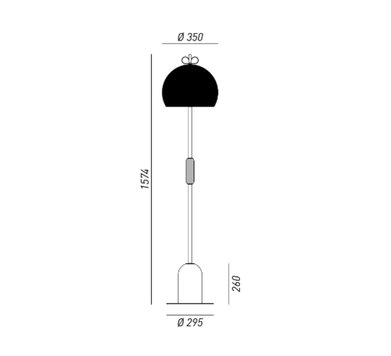 Bon ton cristina celestino lampadaire floor light  torremato n7b3ao  design signed 52361 product