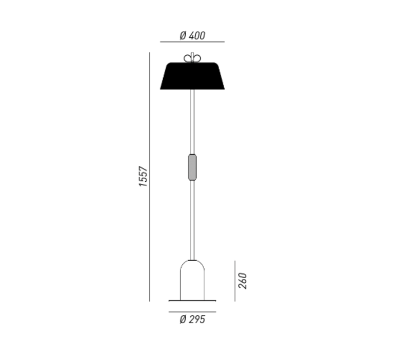 Bon ton cristina celestino lampadaire floor light  torremato n9d3fo  design signed 52370 product