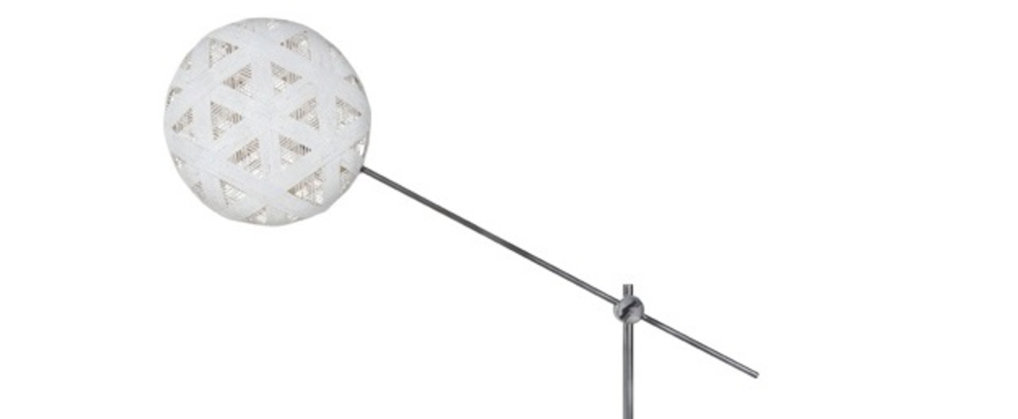 banner-image Lampadaire chanpen hexagonal blanc gris o36cm h142 214cm forestier normal