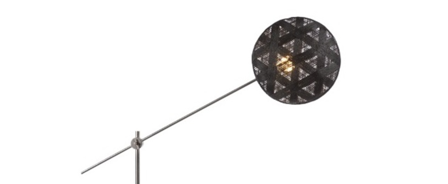 banner-image Lampadaire chanpen hexagonal noir gris o36cm h142 214cm forestier normal