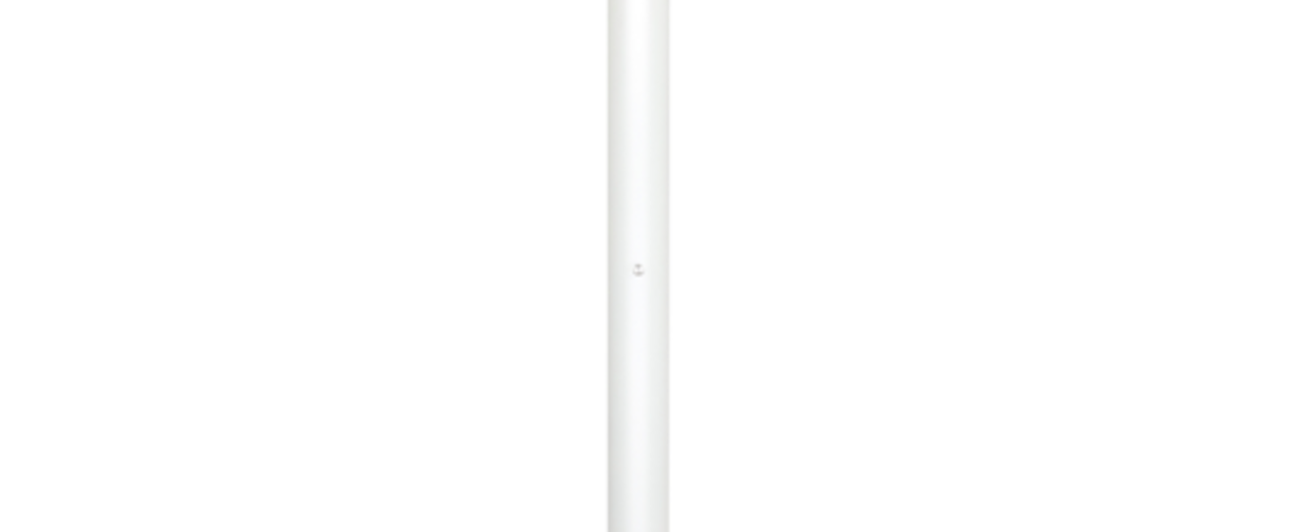 Lampadaire concorde blanc led o12cm h178cm lumen center normal