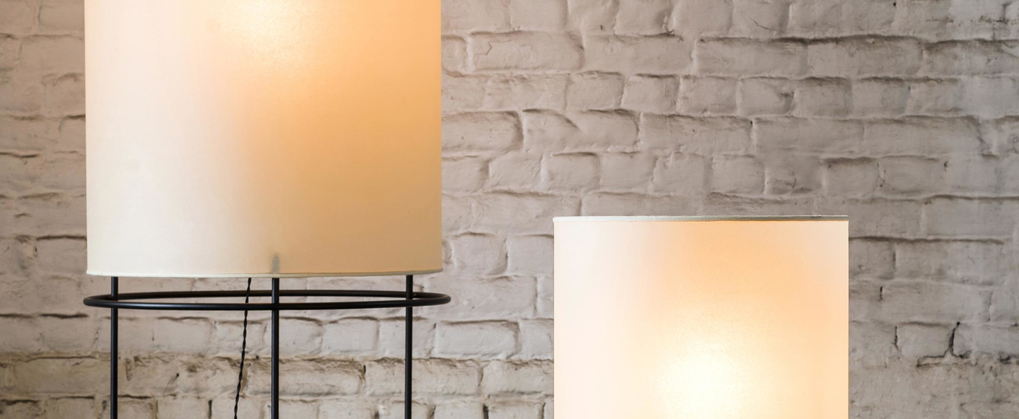 banner-image Lampadaire cylinder blanc noir o40cm h110cm serax normal