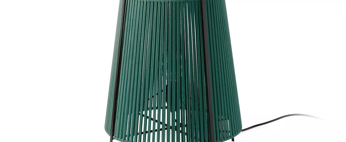 Lampadaire d exterieur akane vert et noir mat ip44 o46cm h59cm faro normal