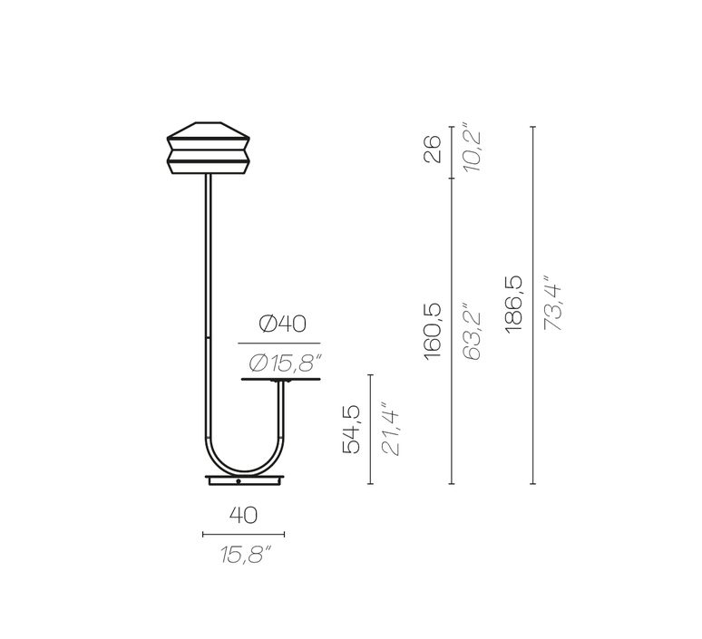 Calypfl fl outdoor martinique servomuto lampadaire d exterieur outdoor floor light  contardi acam 002413  design signed nedgis 145774 product