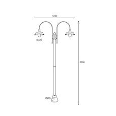 Atelier 3139 quel designer studio moretti luce lampadaire d exterieur  moretti luce 3139 t ar  design signed nedgis 189931 thumb