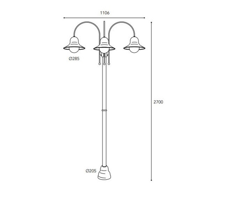 Campanula 1793 quel designer studio moretti luce lampadaire d exterieur  moretti luce 1793 t ar  design signed nedgis 189959 product