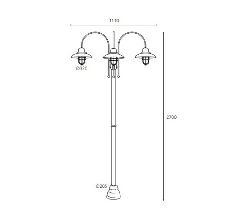 Patio cage 3317 quel designer studio moretti luce lampadaire d exterieur  moretti luce 3317 t ar  design signed nedgis 189983 product