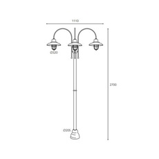 Patio cage 3317 quel designer studio moretti luce lampadaire d exterieur  moretti luce 3317 t ar  design signed nedgis 189983 thumb