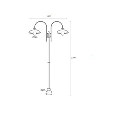 Samoa 1772 quel designer studio moretti luce lampadaire d exterieur  moretti luce 1772 t ar  design signed nedgis 189989 thumb