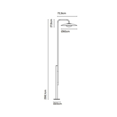 Ginger 60 298 joan gaspar lampadaire d exterieur outdoor floor light  marset a662 735  design signed nedgis 115968 thumb