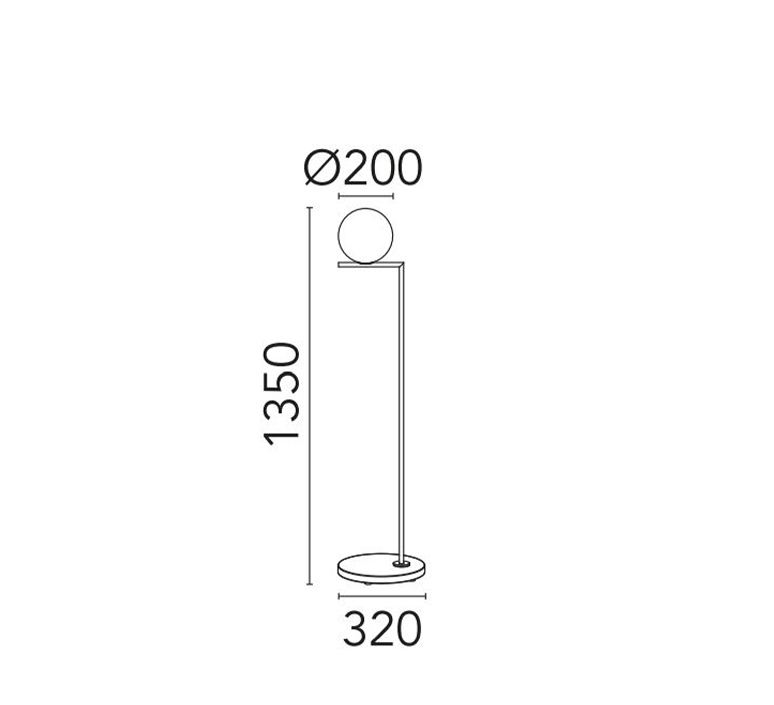 Ic lights floor 1 outdoor michael anastassiades lampadaire d exterieur outdoor floor light  flos f012a01c018  design signed nedgis 97459 product