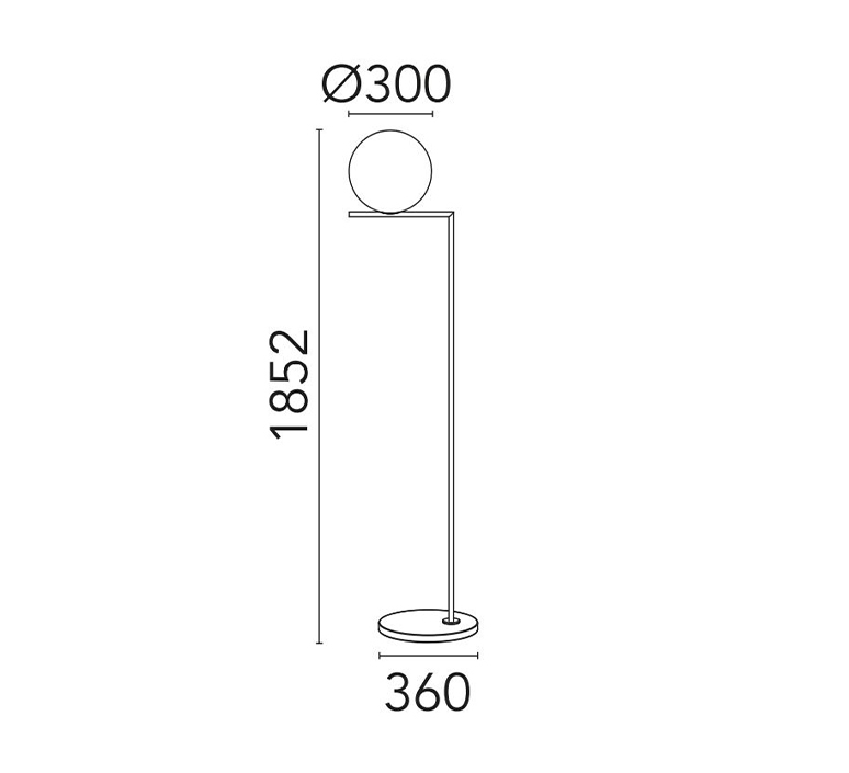 Ic lights floor 2 outdoor michael anastassiades lampadaire d exterieur outdoor floor light  flos f012b02c030  design signed nedgis 97397 product