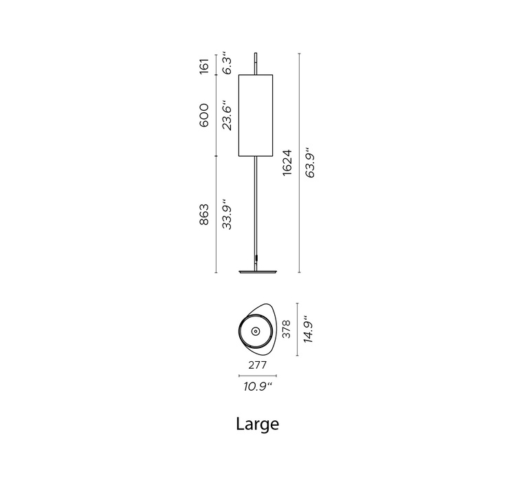 Lago large servomuto studio servomuto lampadaire d exterieur outdoor floor light  contardi acam 003022  design signed nedgis 143130 product