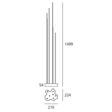 Reeds klauss begasse lampadaire d exterieur outdoor floor light  artemide t087500 t409996  design signed nedgis 115831 thumb