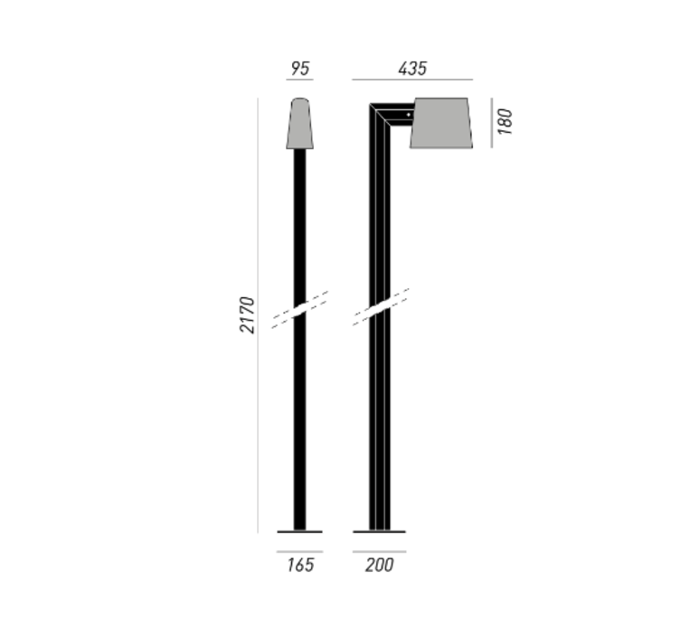 Saint tropez studio klass lampadaire d exterieur outdoor floor light  torremato z3c1  design signed 52122 product