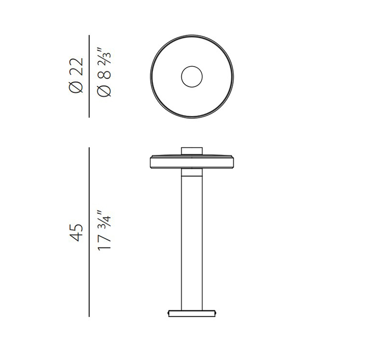 Venexia matteo thun lampadaire d exterieur outdoor floor light  panzeri et04845 045 0201  design signed nedgis 143644 product