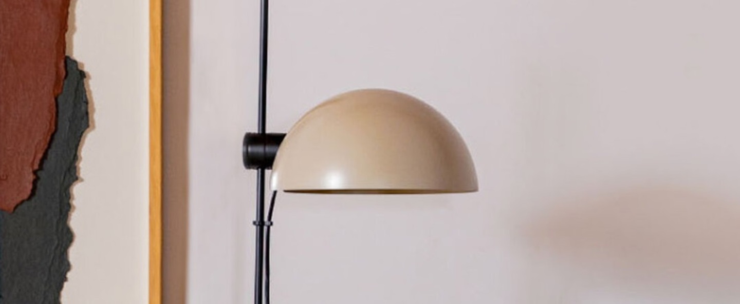 Lampadaire dominica beige o25cm h150cm faro normal