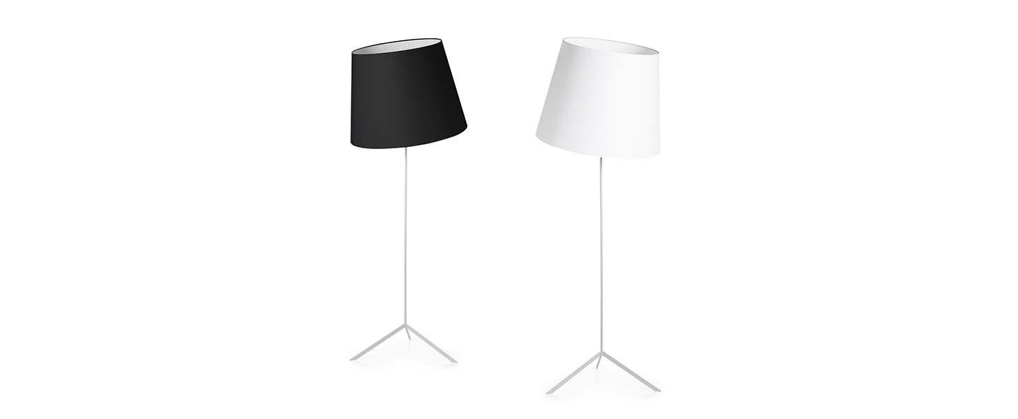 Lampadaire double shade blanc o60cm h160cm moooi normal