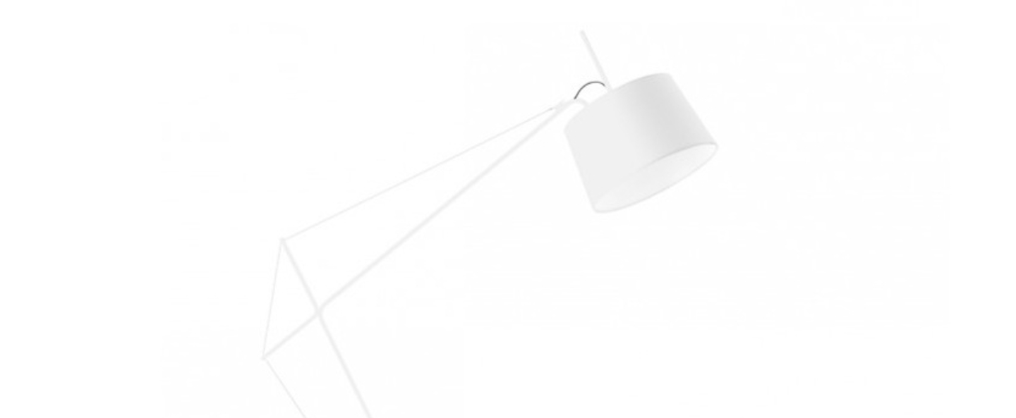 Lampadaire elisabeth blanc h158cm harto normal