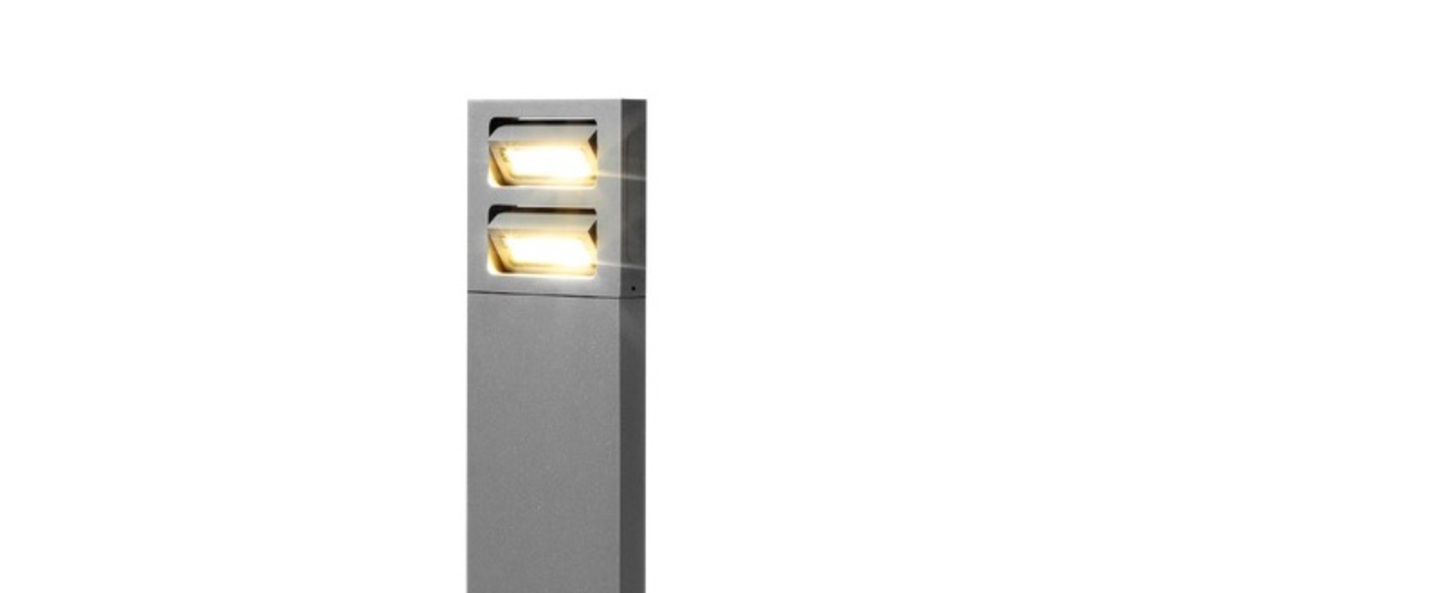 Lampadaire exterieur sway 2 0 aluminium h40cm led 3000k 558lm ip54 wever ducre normal