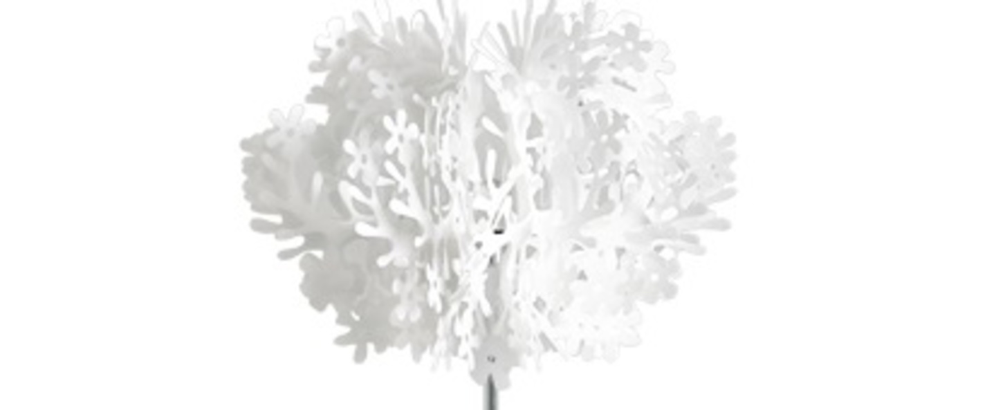 Lampadaire fiorella blanc o70cm h190cm slamp normal