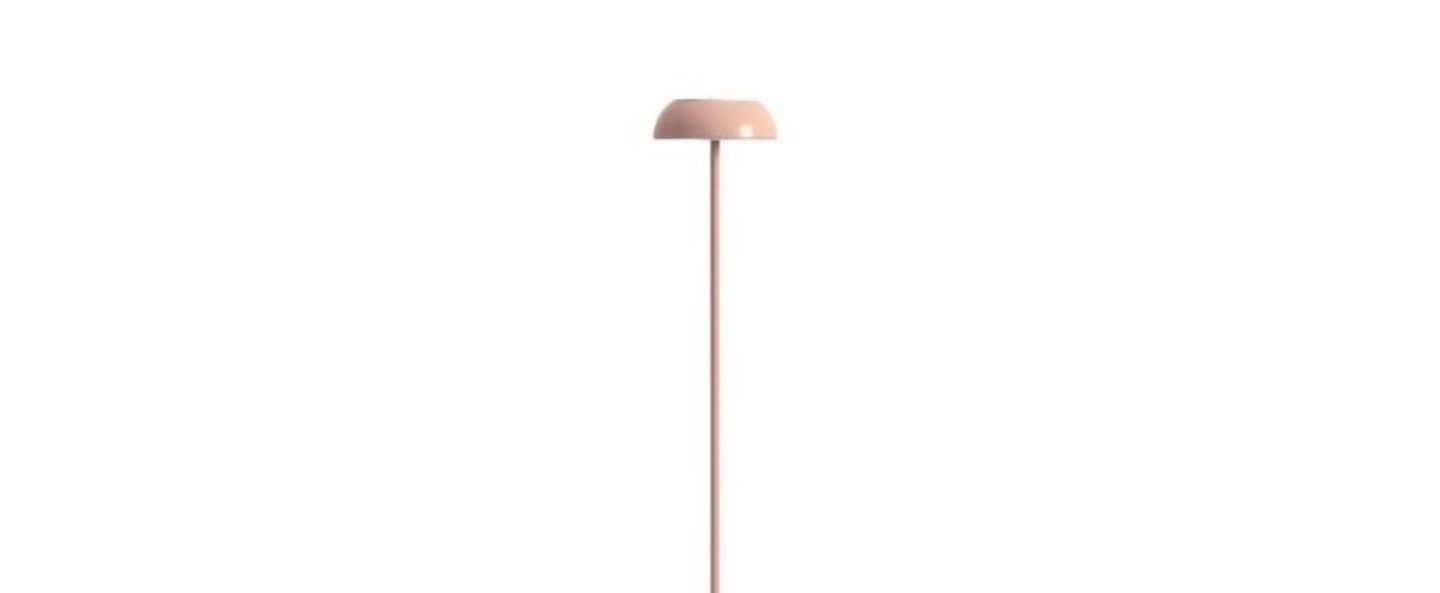 Lampadaire float poudre de mauve blanc led dim 2700k 200 lm o20cm h119 7cm axolight normal