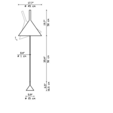 Funnel matija bevk lampadaire floor light  vertigo bird v04014 5201  design signed 50171 thumb