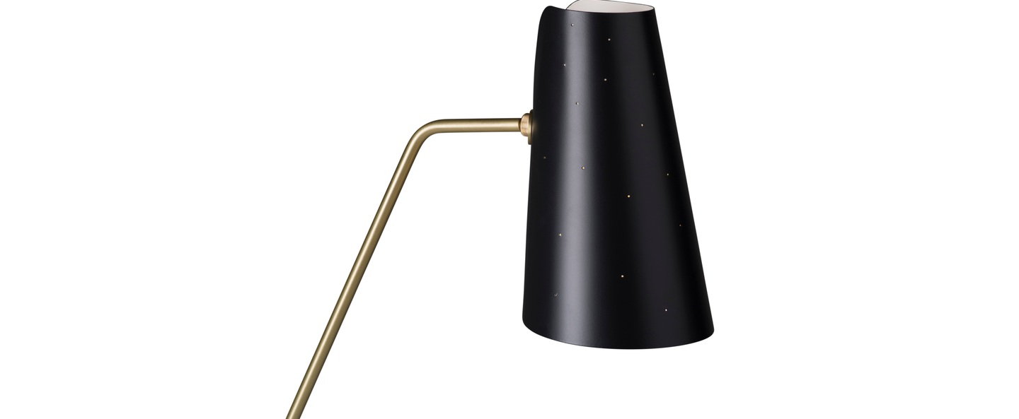 Lampadaire g21 noir blanc perfore l37cm h117cm sammode normal