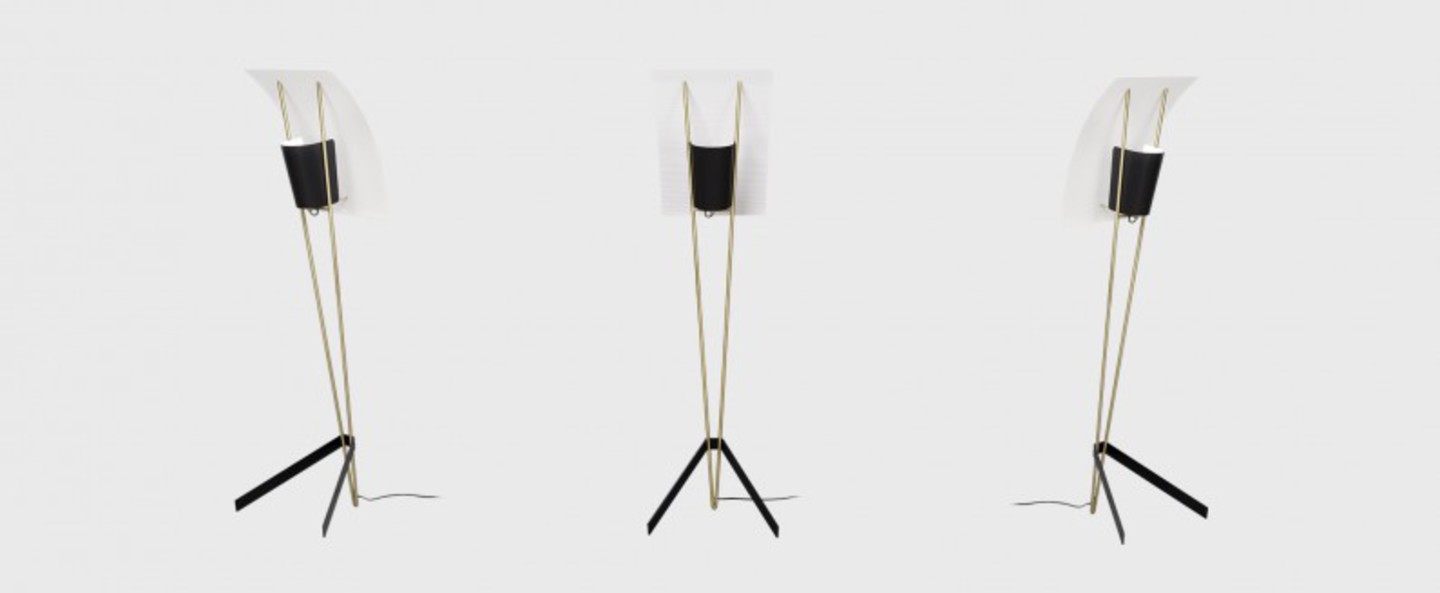 banner-image Lampadaire g30 noir et blanc o43cm h155cm sammode normal