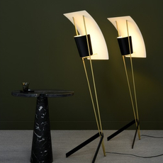 G30 pierre guariche lampadaire floor light  sammode g30 black and white  design signed nedgis 64953 thumb