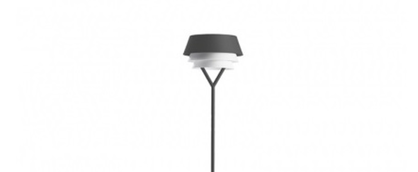 Lampadaire gala led gris o28cm h166cm carpyen normal