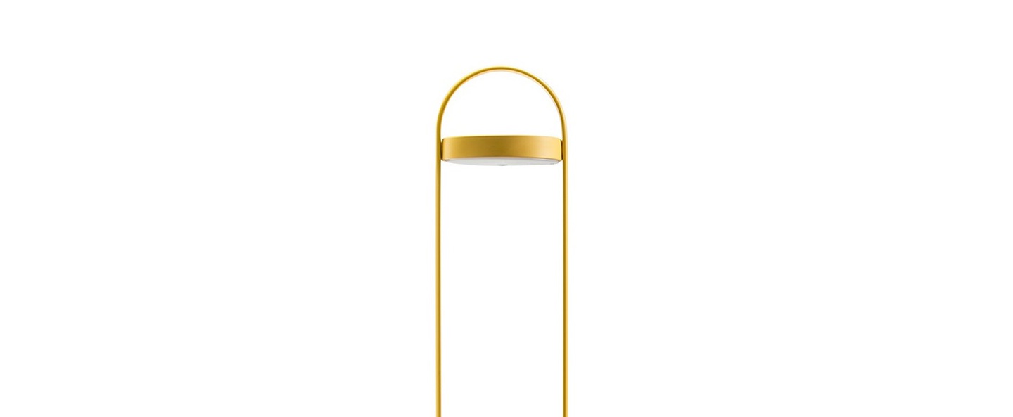 Lampadaire giravolta 1799 130 jaune led 3000k 157lm o15cm h130cm pedrali normal