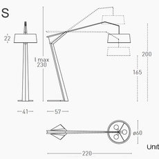 Grus alberto saggia valerio sommella lampadaire floor light  lumen center italia gru115dw  design signed nedgis 155602 thumb