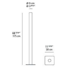 Ilio ernesto gismondi lampadaire floor light  artemide 1640w20a  design signed 61216 thumb