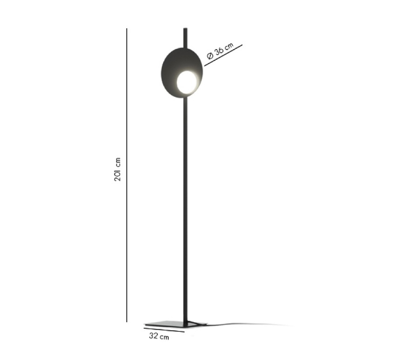 Kwic serge et robert cornelissen lampadaire floor light  axolight spkwic36brxxled  design signed nedgis 109501 product