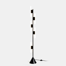 Lampadaire 5 tubes noir gwendolyn et guillane kerschbaumer lampadaire floor light  areti floor lamp 5 tubes black  design signed nedgis 63768 thumb