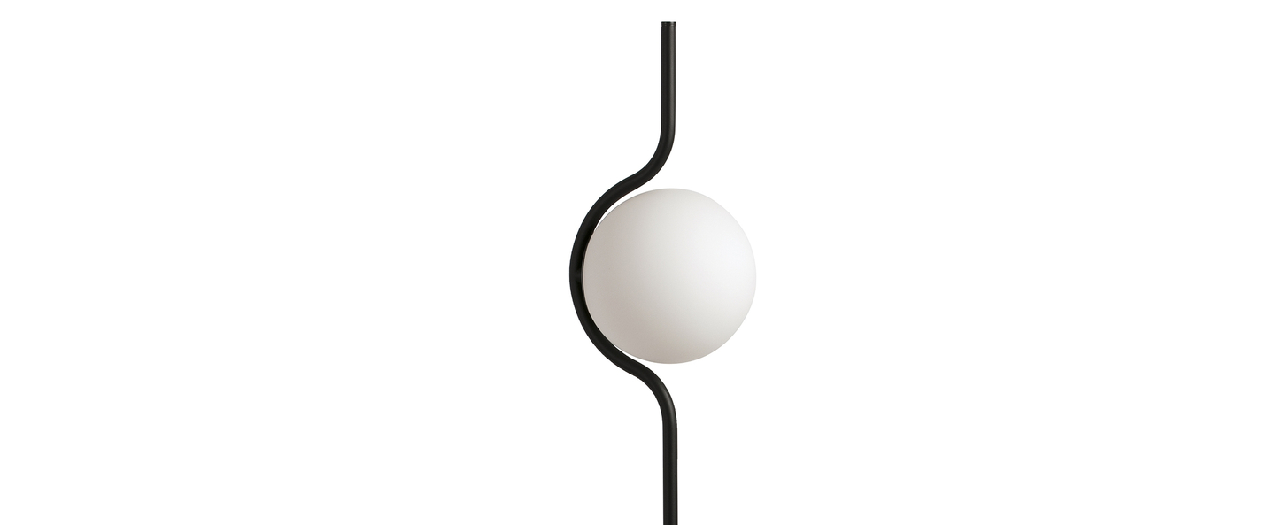 Lampadaire le vita led lampadaire dimmable noir led 2700k 570lm o20cm h118cm faro normal