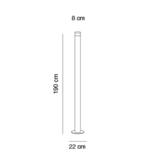 Led pole cristian cubina lampadaire floor light  alma light 3160 018  design signed nedgis 116801 thumb