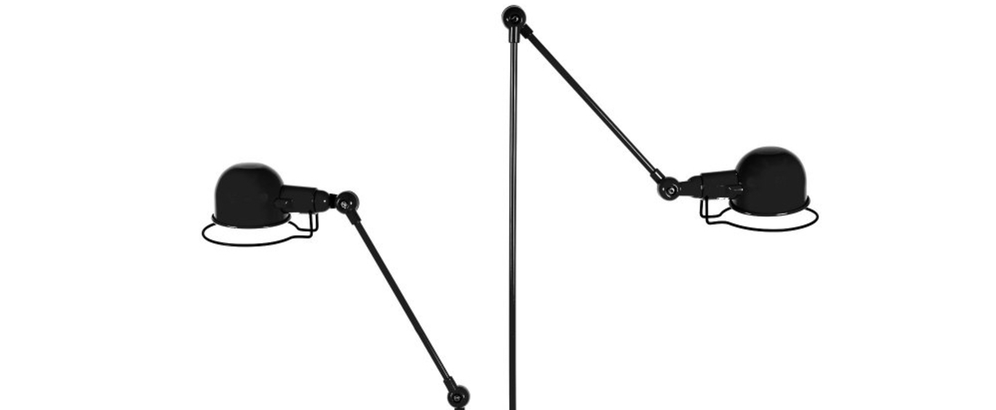 banner-image Lampadaire loft 2 bras jumele noir o33cm h160cm jielde normal