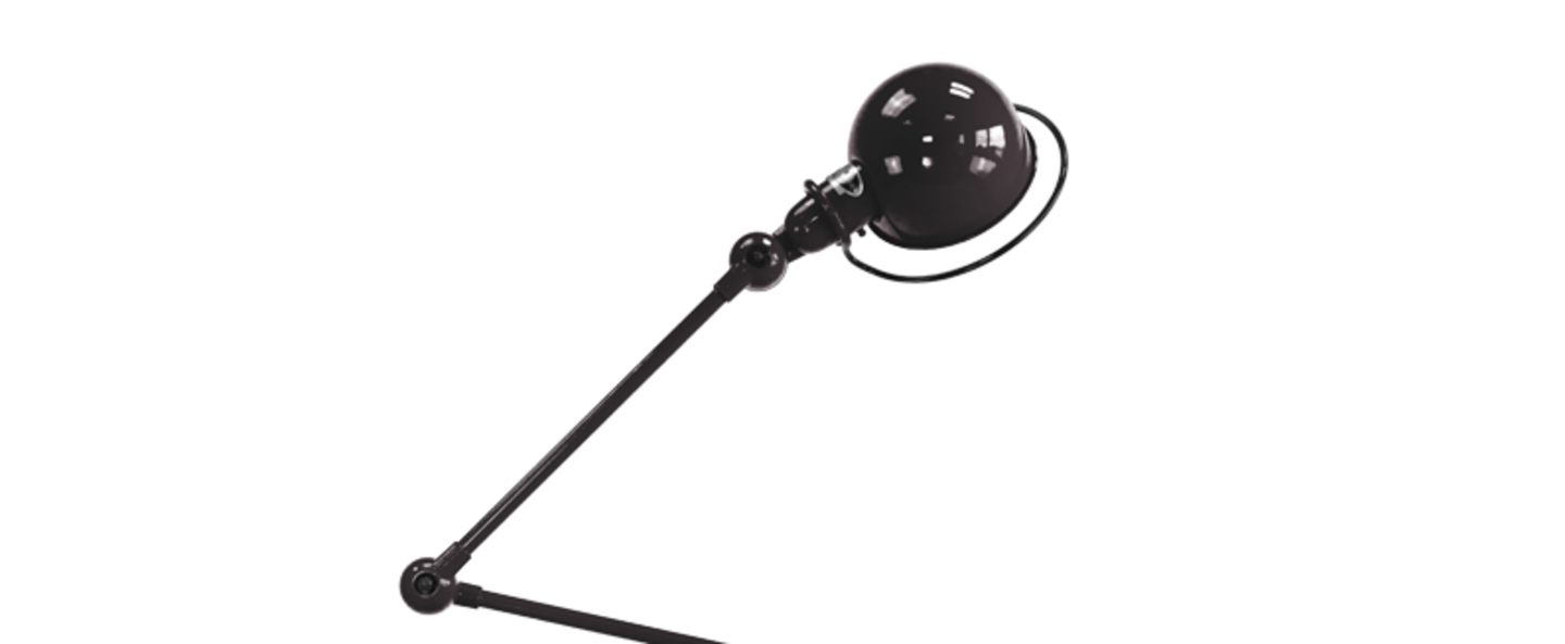 Lampadaire loft noir l240cm h150cm jielde normal