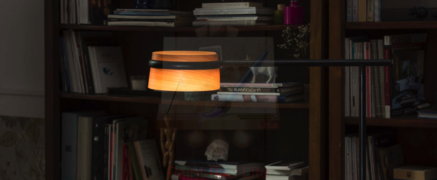 banner-image Lampadaire loop bois noir led l65cm h125cm faro normal