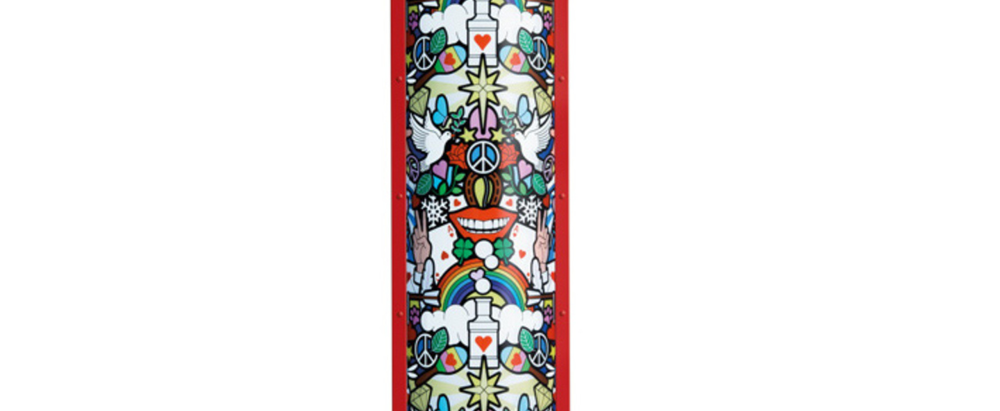 banner-image Lampadaire love peace joy rouge led o37cm h160cm slamp normal