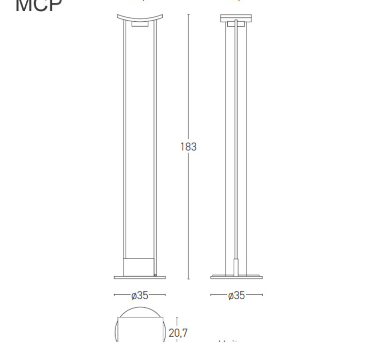 Mcp gilles derain lampadaire floor light  lumen center italia mcp102l  design signed nedgis 145981 product