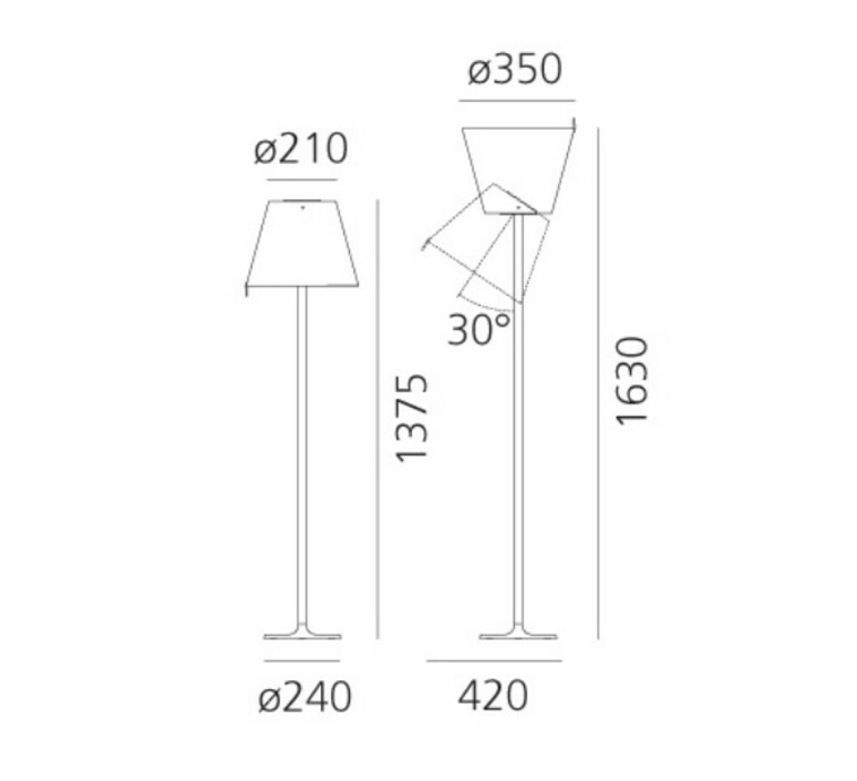 Melampo quel designer  lampadaire  artemide 0123010a  design signed nedgis 183320 product