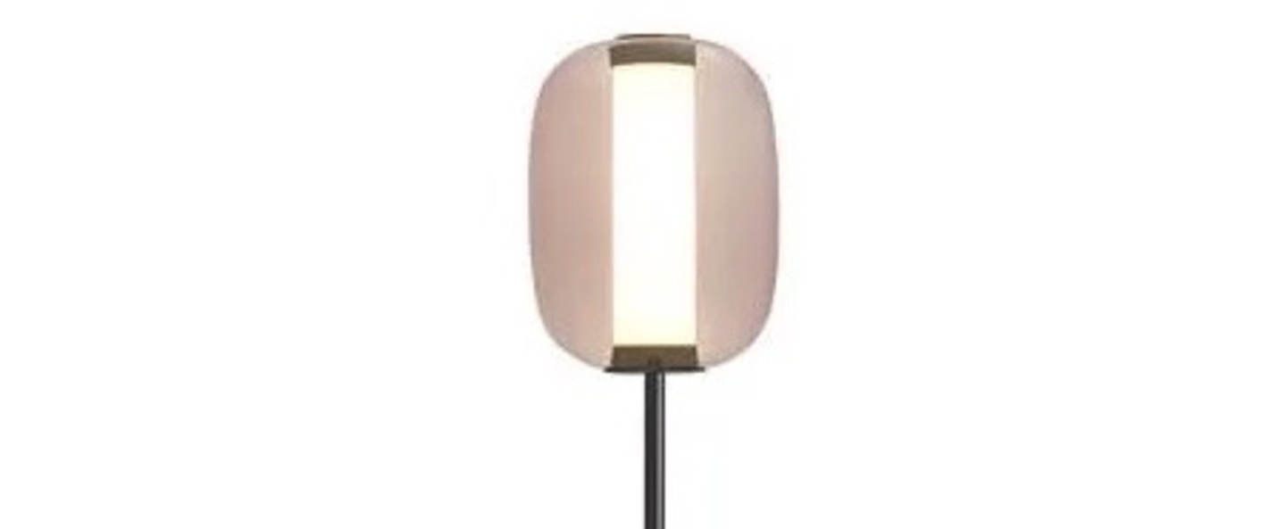 Lampadaire meridiano terra noir et rose led 2700k 2900lm o31cm h170cm fontana arte normal