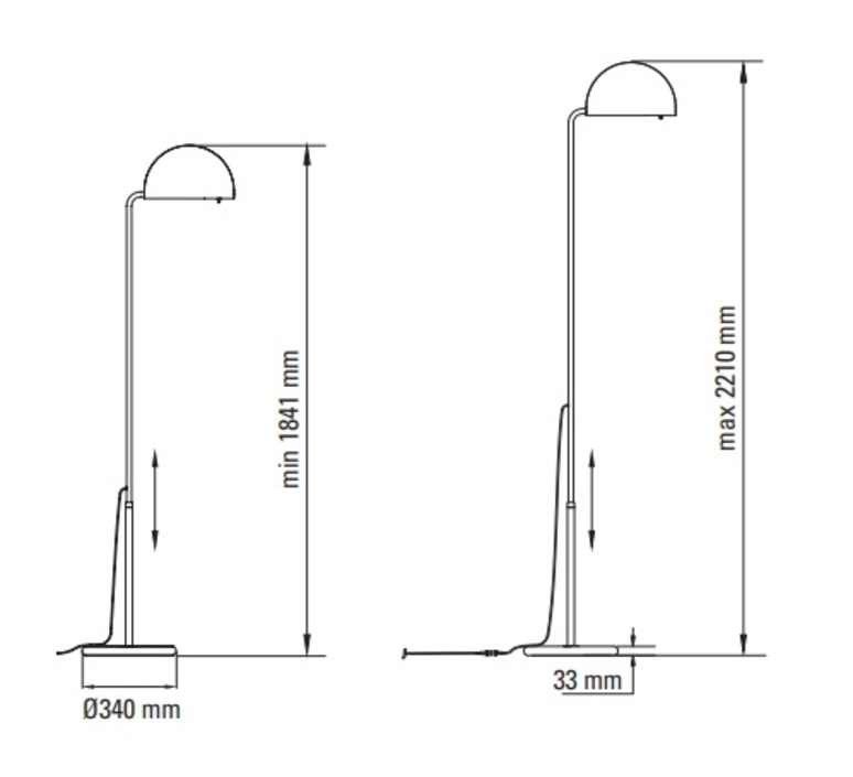 Mezzaluna  lampadaire  dcw editions paris mezzaluna f wh wh ma  design signed nedgis 205707 product