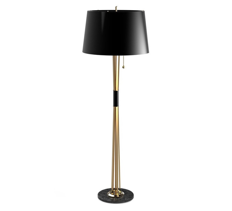 Miles studio delightfull delightfull floor miles gold black luminaire lighting design signed 25647 product