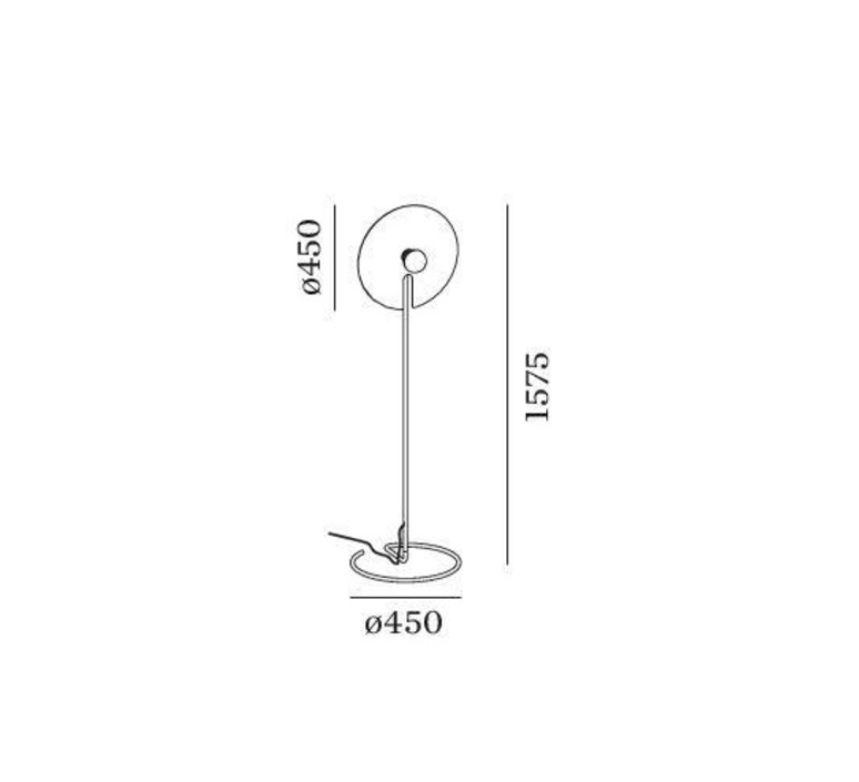 Mirro floor 2 0 13 9 design lampadaire floor light  wever et ducre 6311e8gb0  design signed nedgis 67394 product