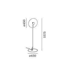 Mirro floor 2 0 13 9 design lampadaire floor light  wever et ducre 6311e8gb0  design signed nedgis 67394 thumb