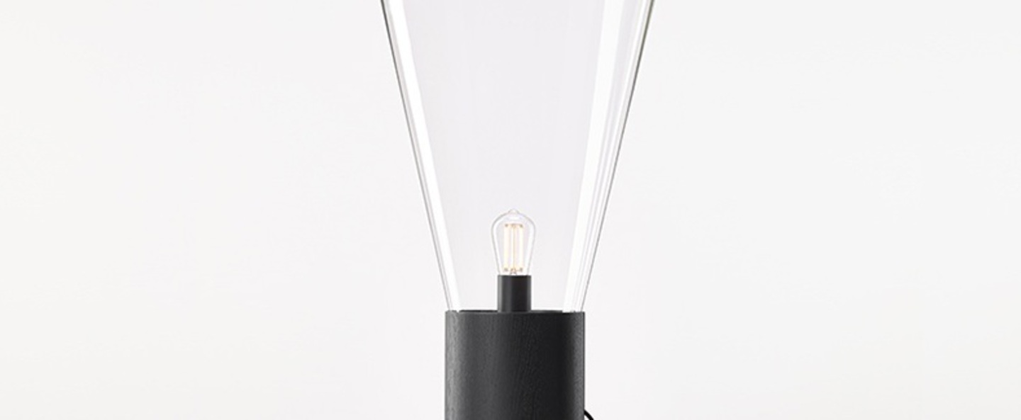 banner-image Lampadaire muffins noir verre transparent h101 6cm o43 5cm brokis normal
